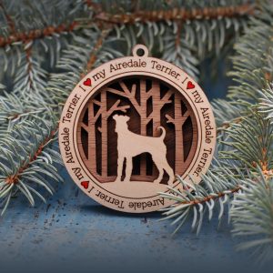 Customized Dog Ornament: Airedale Terrier